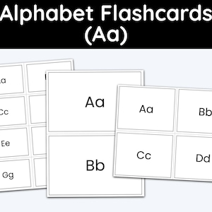 Puede incluir: Tarjetas de memoria de alfabeto en blanco y negro con las letras Aa, Bb, Cc, Dd, Ee y Gg. Las tarjetas de memoria est&aacute;n dispuestas en una cuadr&iacute;cula.