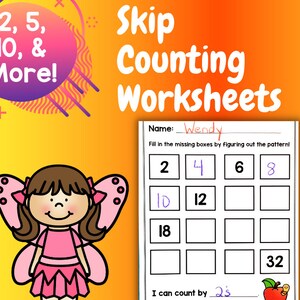 Skip Counting | Math Worksheets | 1st Grade | Homeschool Printable ...