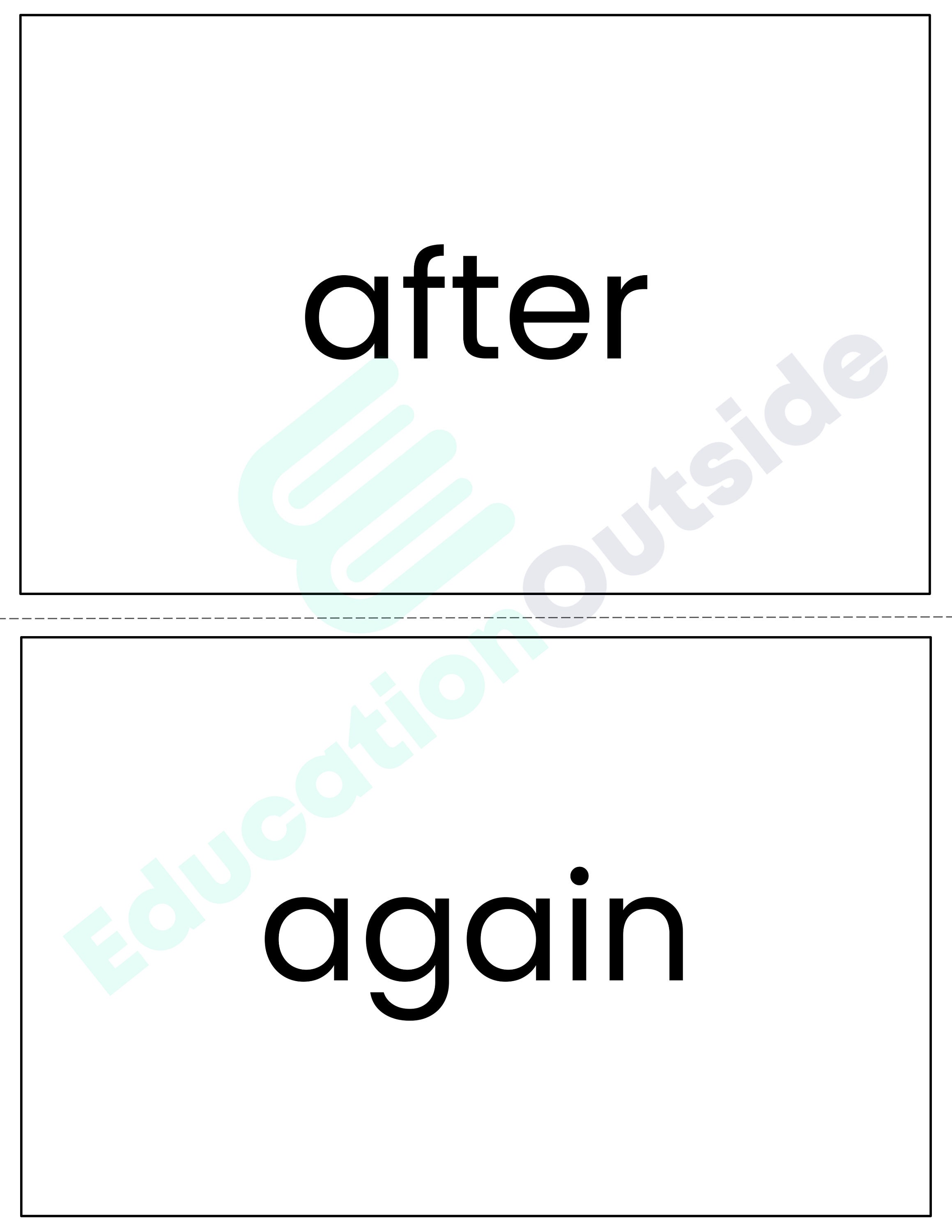 Dolch Sight Words 3rd Grade Flash Cards Home Schooling Printable Flash ...