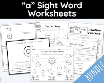 Sight Word Worksheet, a Sight Word, Children Worksheets, Teacher Resources, Lliteracy Sight Words, Preschool Printables, Early Learning