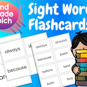 Dolch Sight Words | 2nd Grade | Sight Word Flashcards | Teaching Resources | Flash Cards | 2nd Grade Curriculum | Homeschool Printable
