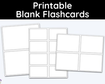 Blank, Printable, Flash Cards, Education Printables, Math Printables, Flashcards Printable, Learning Materials, Daycare Learning, Editable