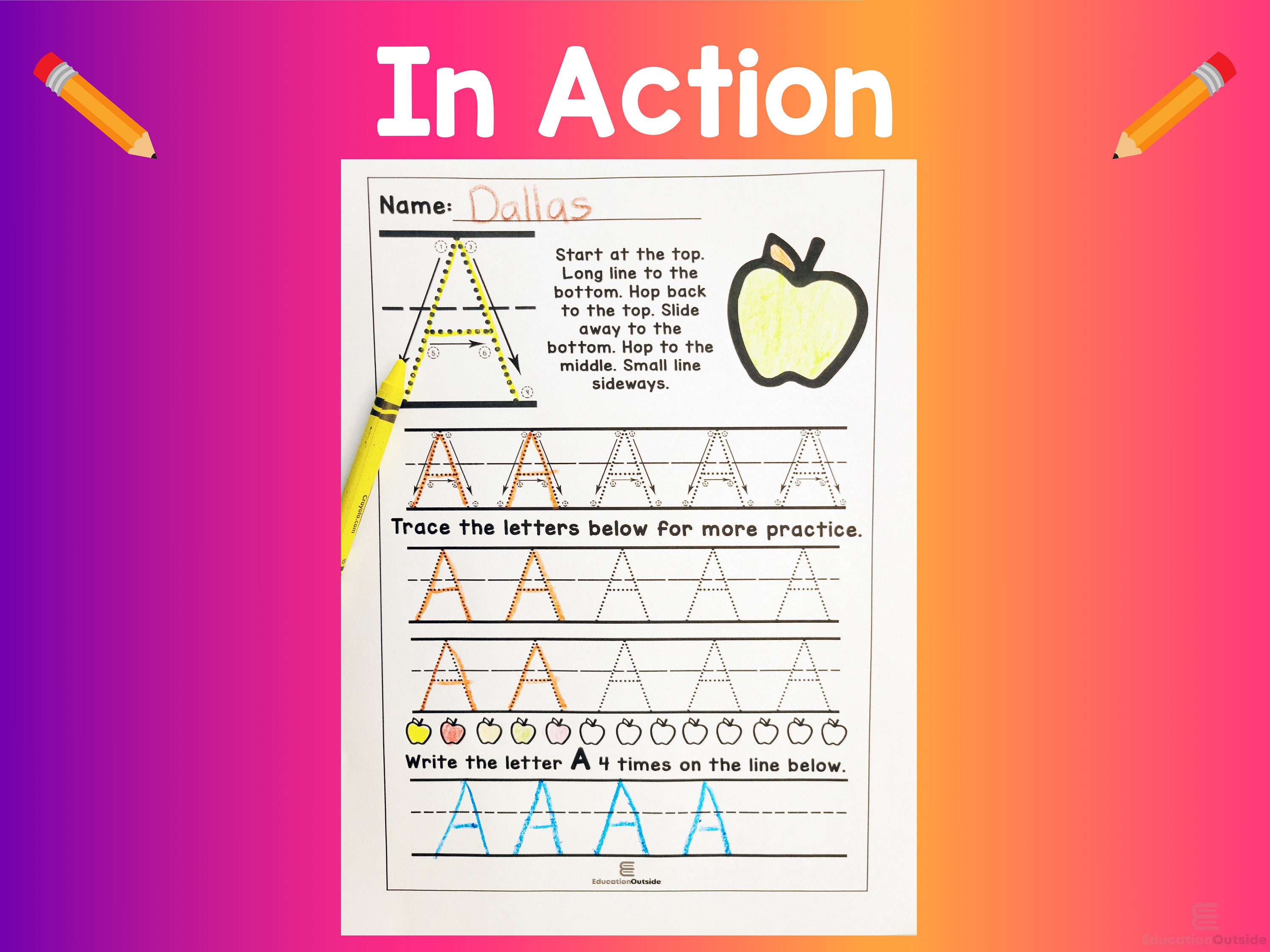 Capital Letter Alphabet Tracing Alphabet Printable - Etsy