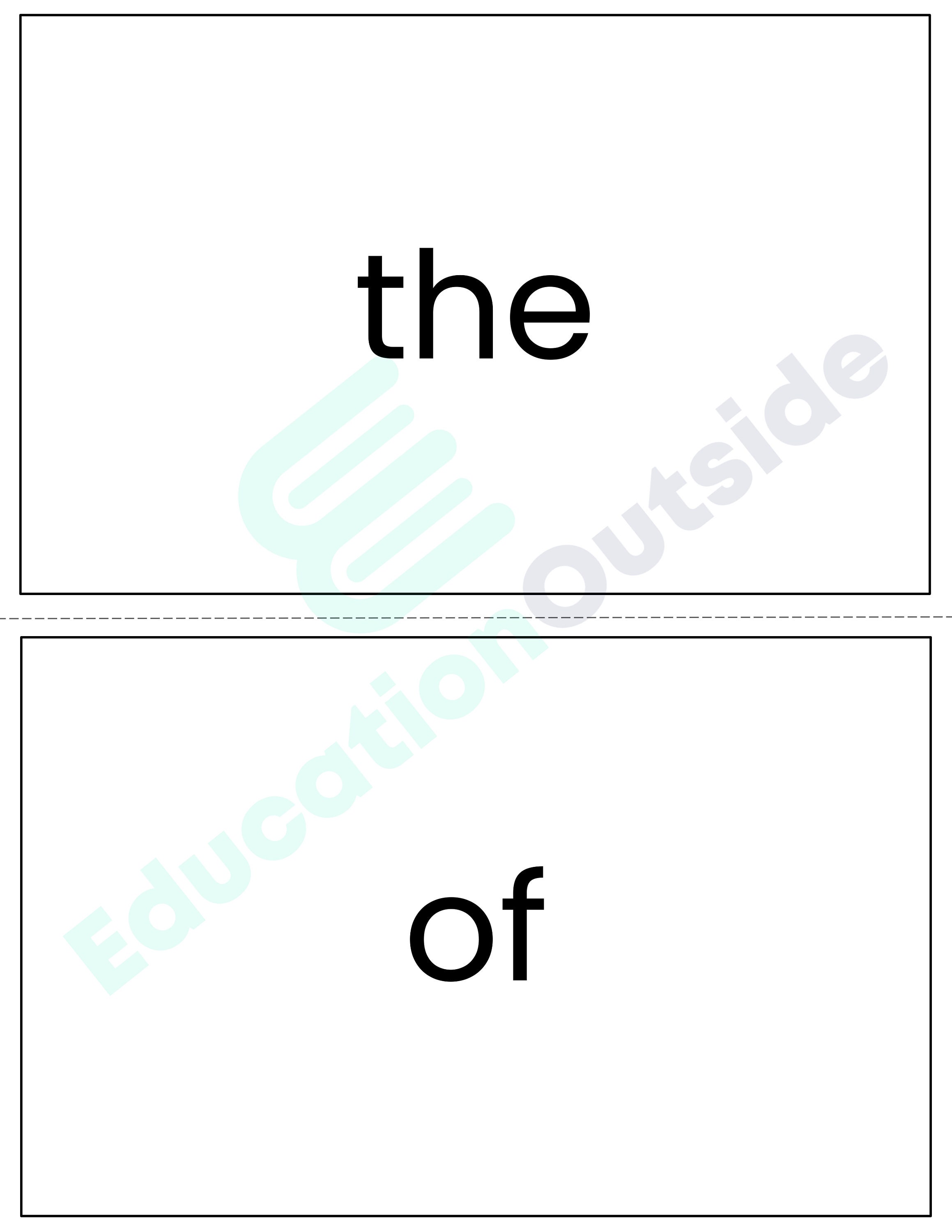 First 100 | Fry Sight Words | Printable Flash Cards | First Grade ...