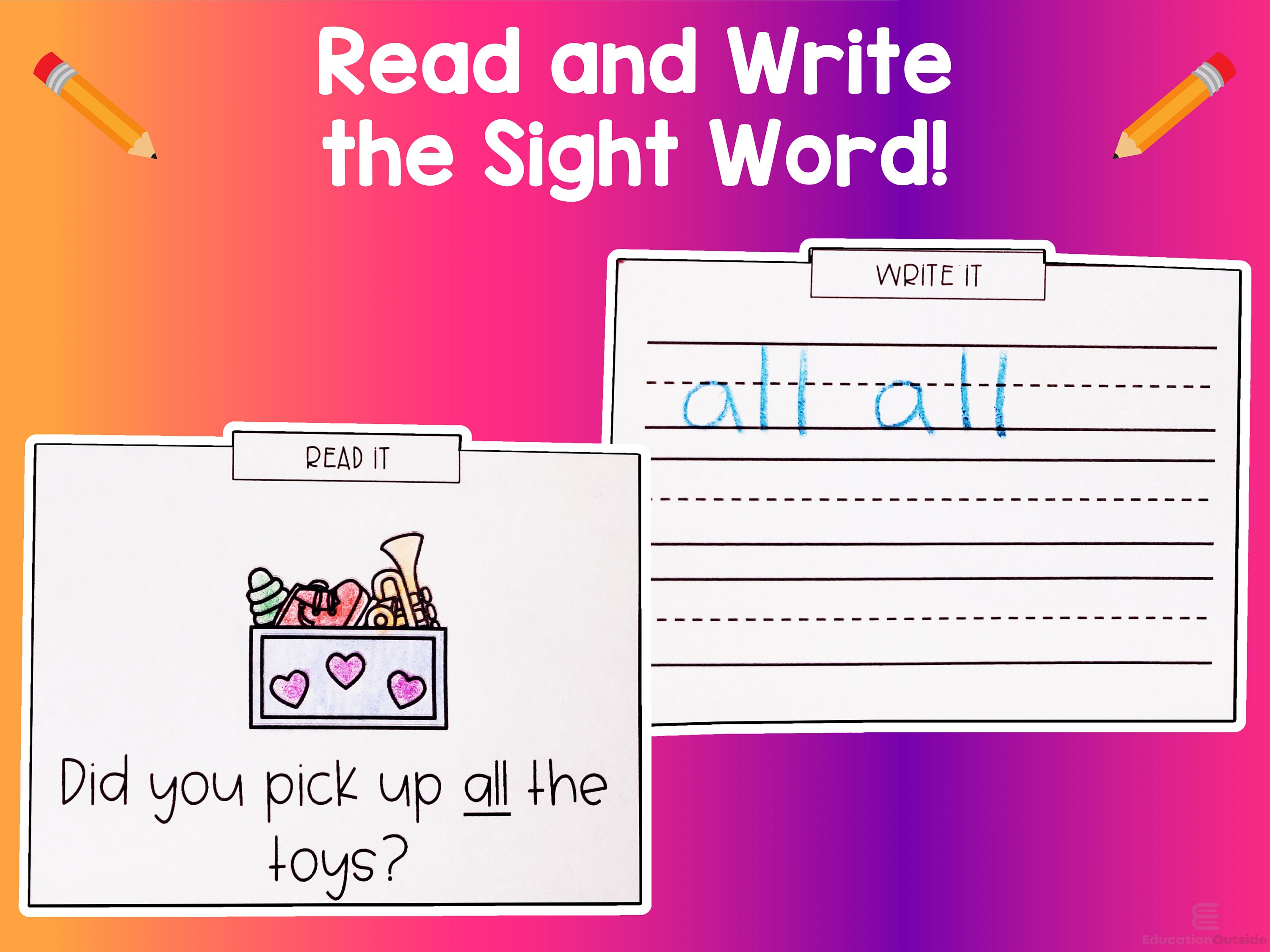 Preschool Worksheets Dolch Sight Words Activity Mat Activity Sheets