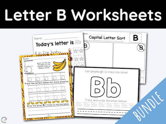 42 Letter B Alphabet Worksheets Teaching Resources Teacher