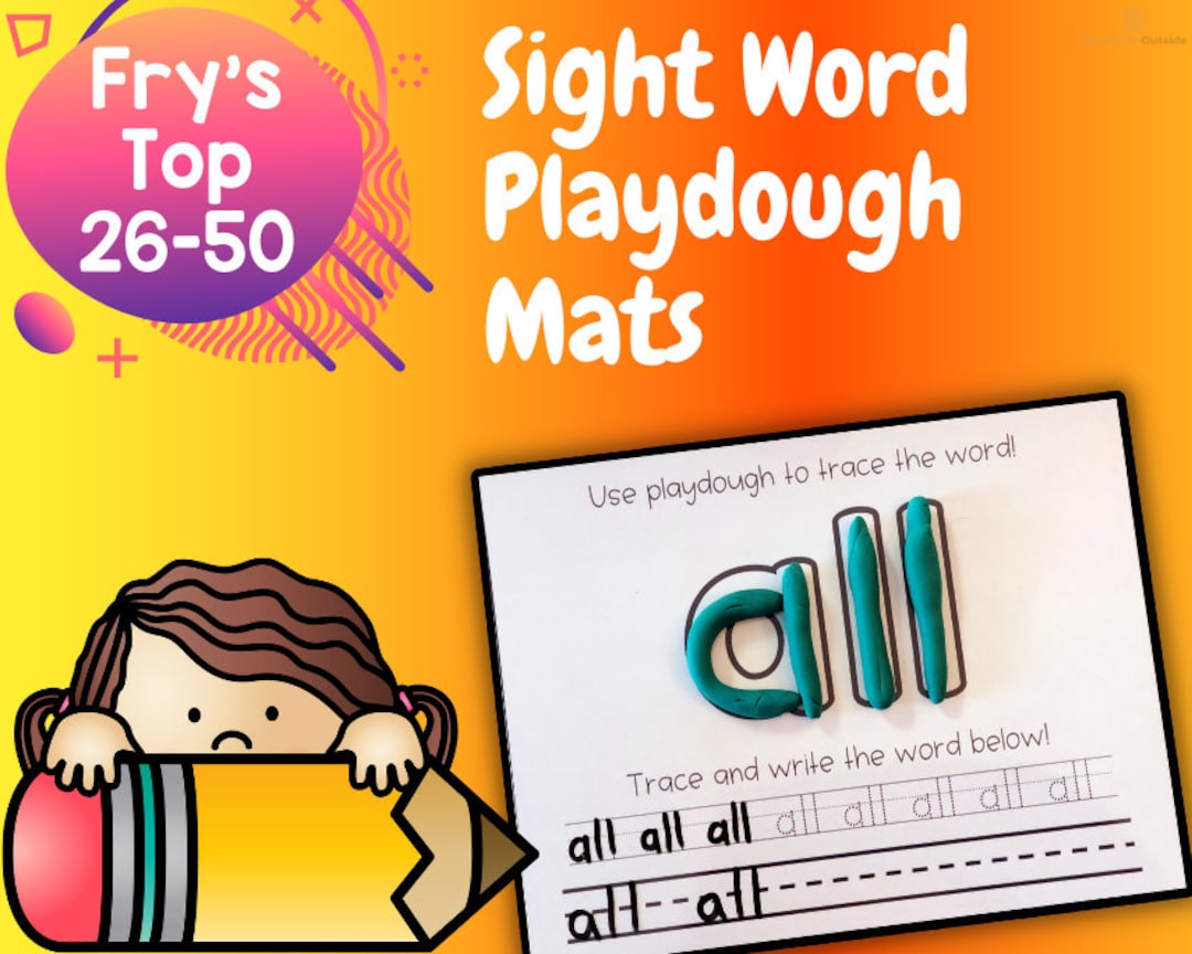 26-50 | Fry Sight Words | Playdough Mats | Activity Sheets | Tracing ...