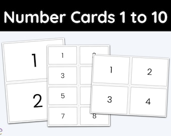 Number Printables, Numbers 1-10, Learning Numbers, Number Cards, Printable Preschool, Kindergarten Math, Math Printables, Early Learning