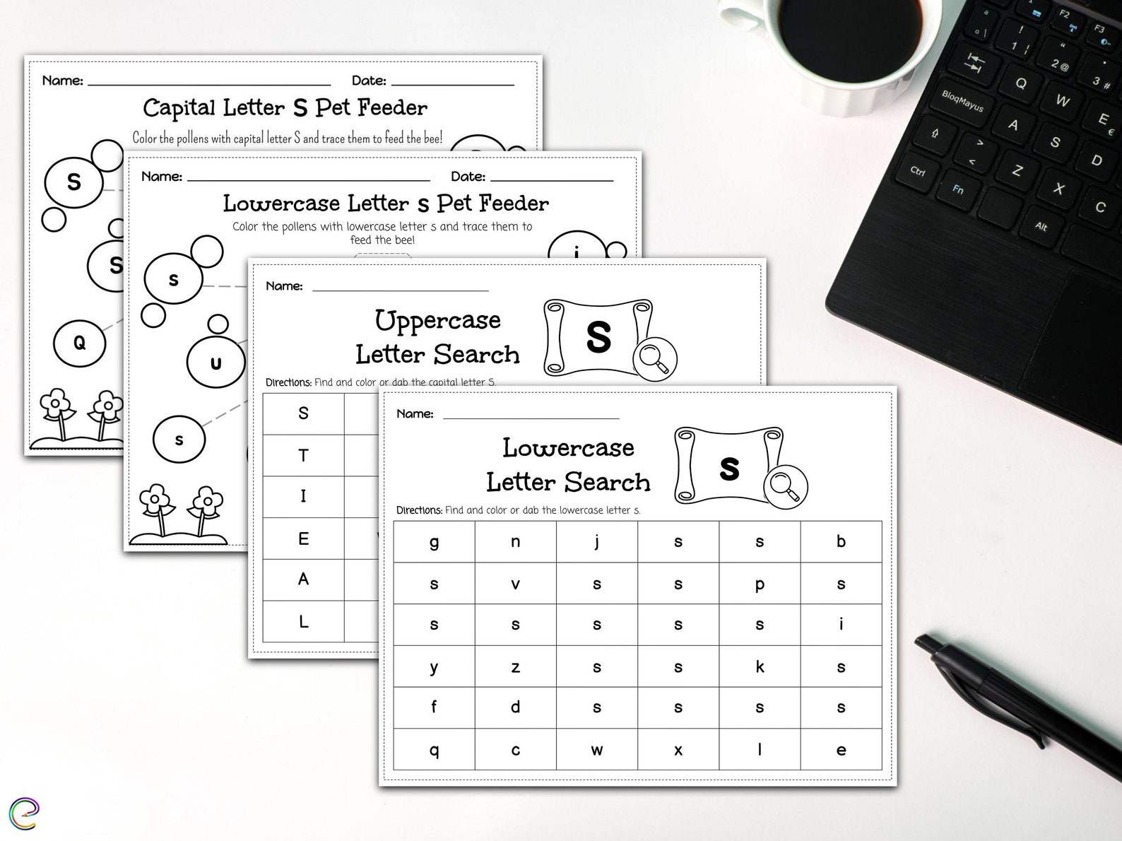 42 Letter S Handwriting Practice Worksheets and Education Printables ...