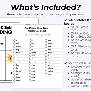 408 Page Sight Word Bingo Mega Bundle, Teacher Resources for Sight Word ...