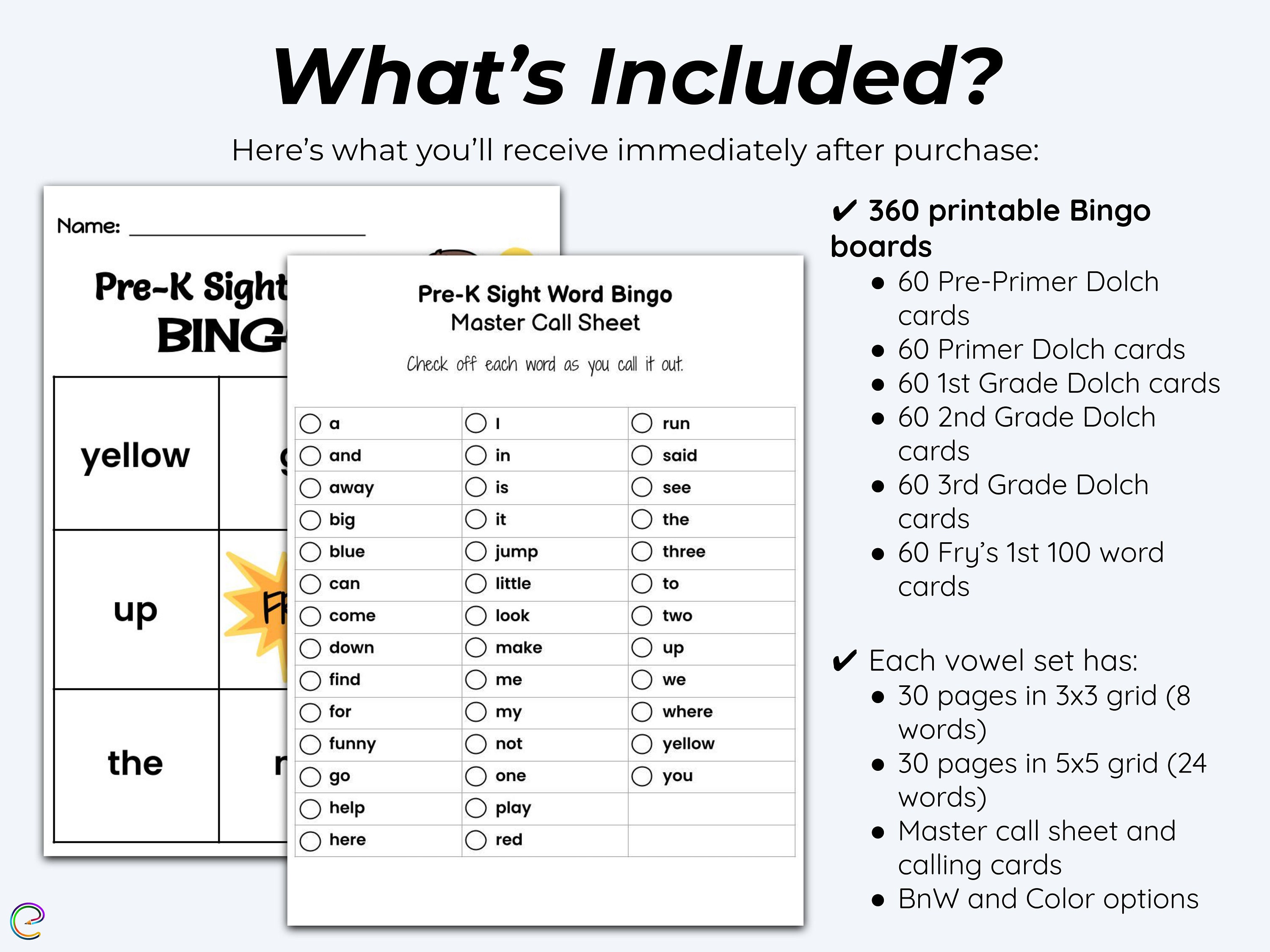 408 Page Sight Word Bingo Mega Bundle Teacher Resources for - Etsy ...