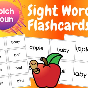 Dolch | Cartões Flash | Cartões de palavras à vista | Substantivos | Primeira série | Jardim de Infância | Cartões Flash para impressão | Ensino em casa | Aprendizagem precoce