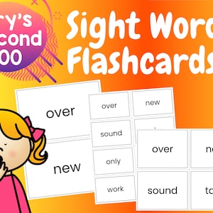 100 Sight Words | Sight Words | First Grade | Second Grade | Teacher Resources | Children Activities | Homeschool Printable | Flash Cards