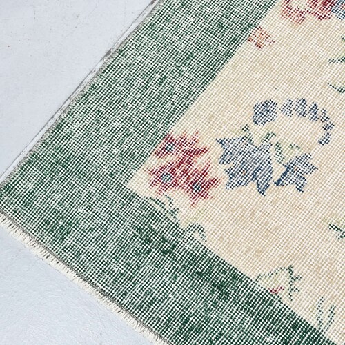 Vintage Rug, Area Rug, Turkish Rug, Antique Carpet, 43x82 inches Beige Rug, shops Decorative Bedroom Rugs, Organic Indoor Rug, 3748