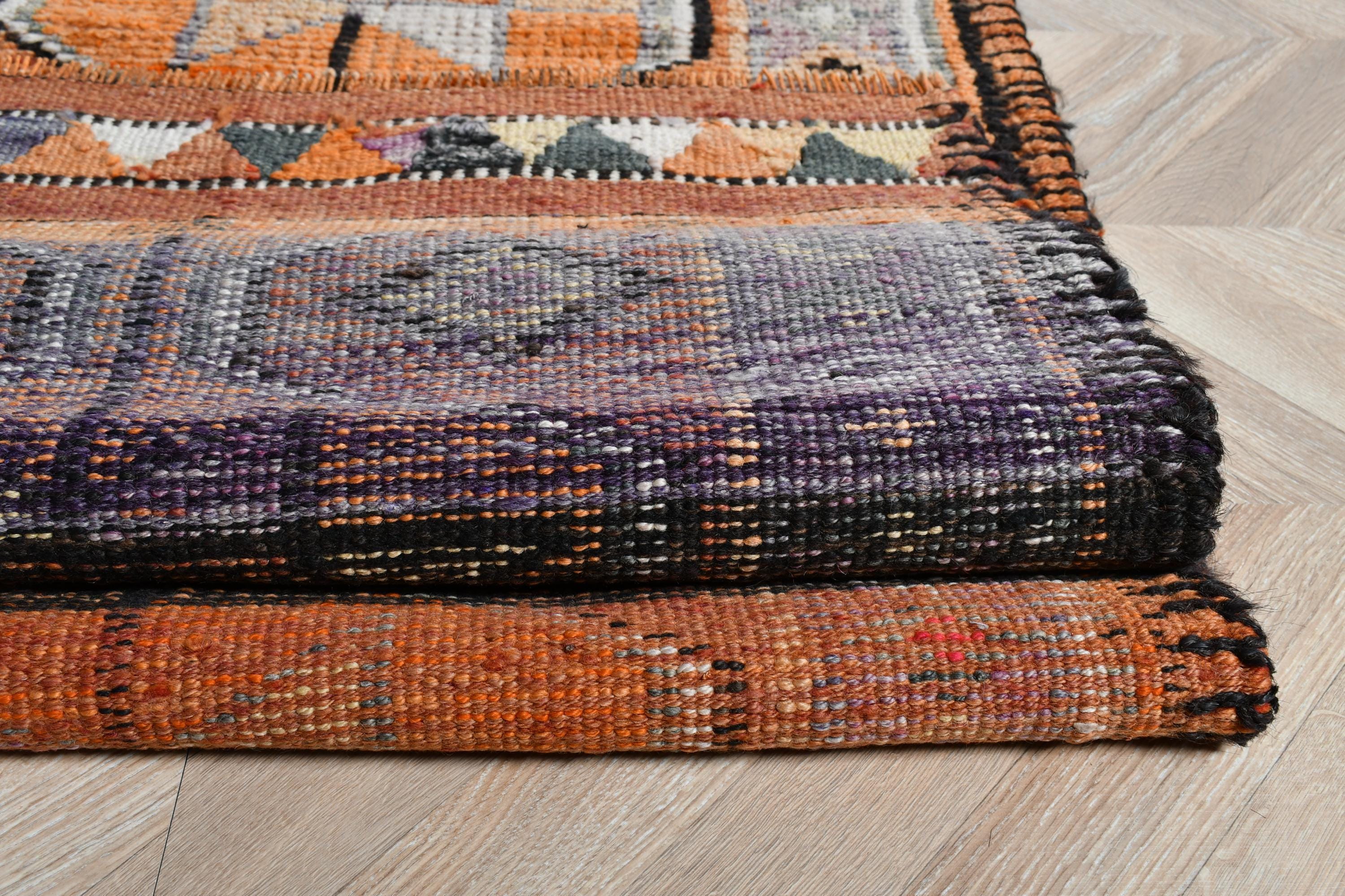 ヴィンテージトルコラグ、76 x 342 cm、オレンジランナー - Etsy 日本