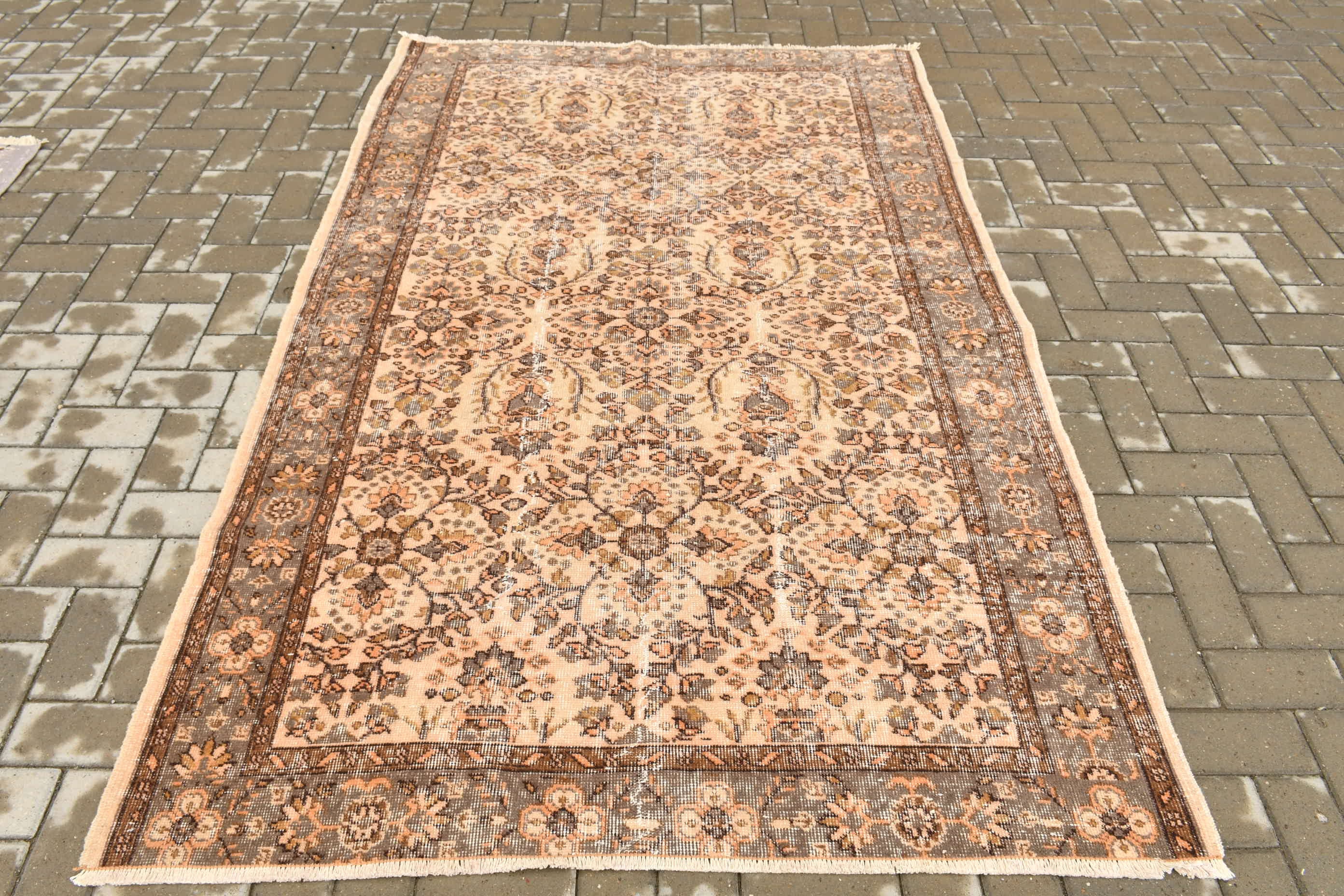 Turkish Rug Tribal Bedroom Rugs Area Carpet Vintage Rug Wool Floor Rugs 51x92 inches Green Rug 9893 Home Decor Carpet