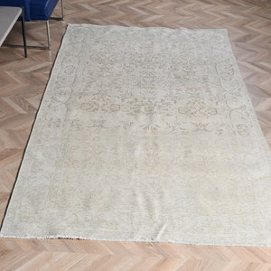 Large Rug, Turkish Rug, Vintage Rug, Anatolian Rug, Rugs For Living Room, 4.9x8.7 ft Beige Rug, Bedroom Rugs, Large Turkish Rug,