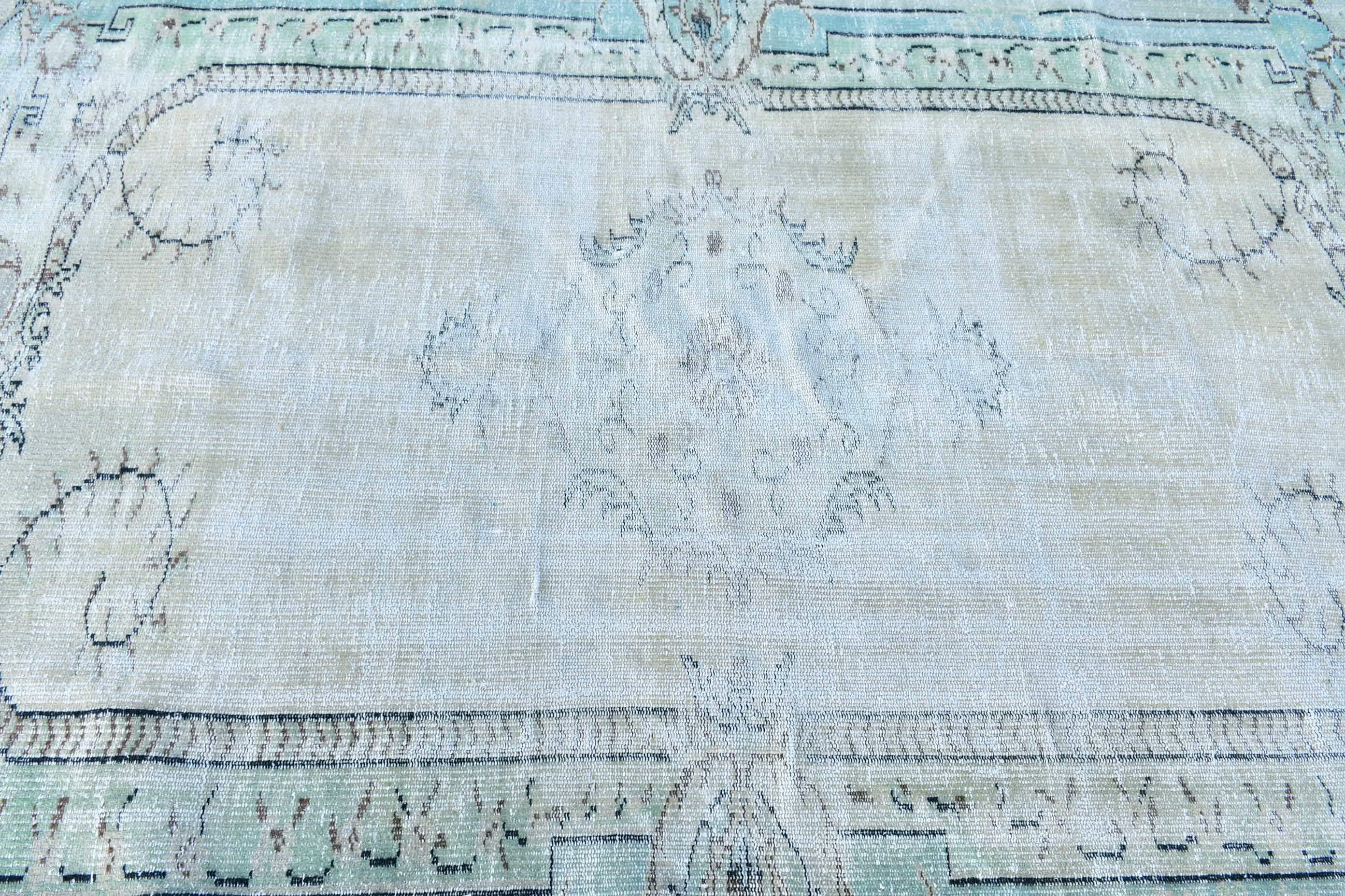 ヴィンテージトルコラグ、アンティーク調エリアカーペット、157 x 228