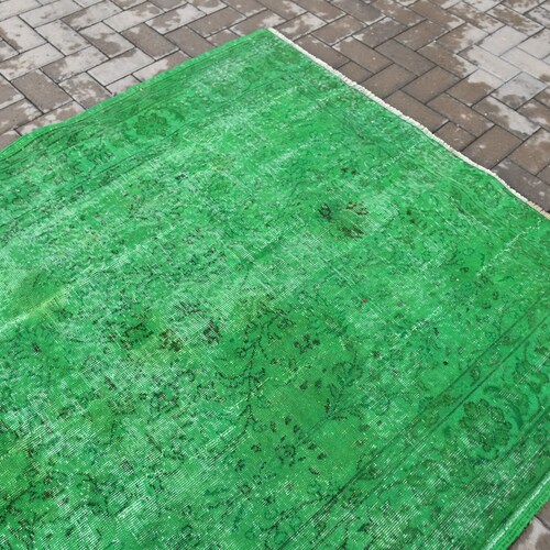 Area Carpet, Vintage Rug, Turkish Rug, Antique Carpet, 60x88 inches shops Green Rug, Handwoven Floor Rugs, Indoor Rug, 513