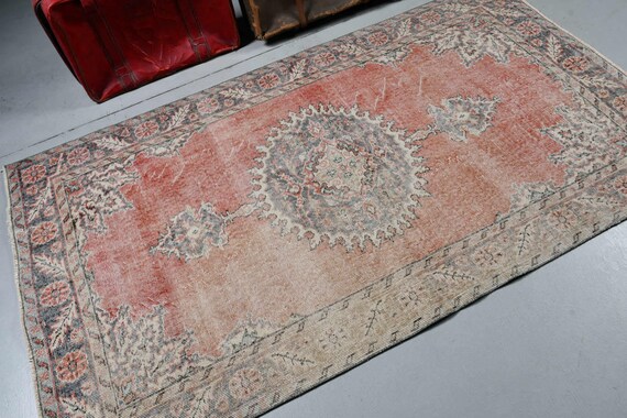 Turkish Rug, Vintage Kelim, Handmade Carpet, Antique Oushak