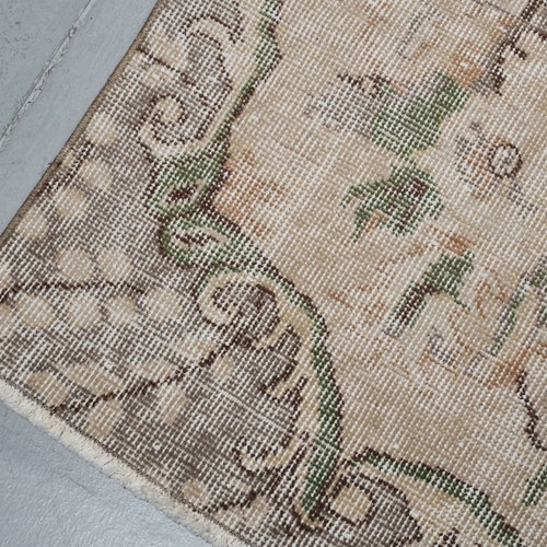 Vintage Rug, Runner Rug, Turkish Rug, Antique Rug, 31x112 inches Green Rug, Turkey Stair Rugs, Outdoor Rug, Corridor Rug, shops 3589