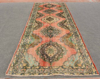 トルコラグ、ヴィンテージラグ、ランナーカーペット、キッチン