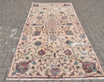 Vintage Teppich, Türkischer Teppich, Großer Teppich, Oushak Teppich, Anatolischer Teppich, 1084
