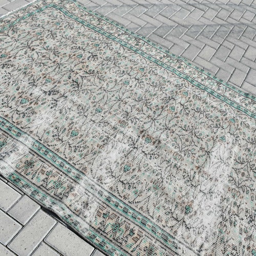 Vintage Rug, Area Rug, Turkish Rug, Antique Rug, 60x93 inches Beige shops Rug, Office Rug, Bedroom Rugs, Handmade Indoor Rug, 484
