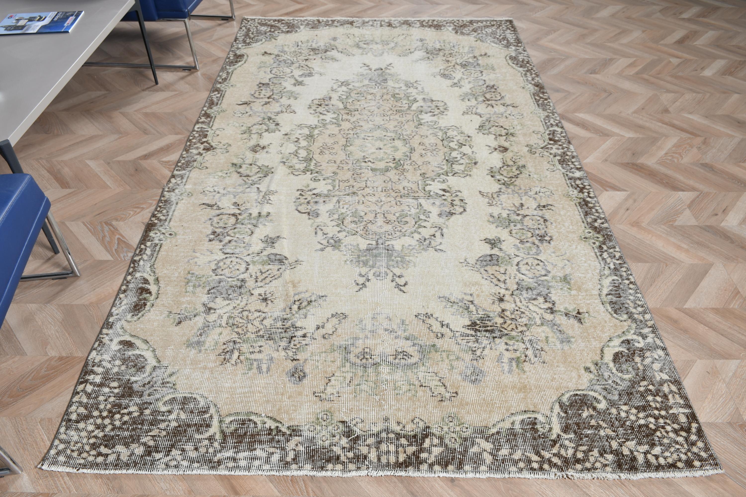 50×95"The Milky Way” ViNTAGE TURKiSH RUG 9' x 12' - Vintage Turkish Area Rug, Blue - Vionarae | Kuden Rugs