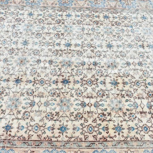 Vintage Rug, Large Carpet, Turkish Rug, Home Decor Rug, 66x108 inches Beige Rug, Bohemian Bedroom Rug, Handwoven Oversize Rugs, 2194 image 6
