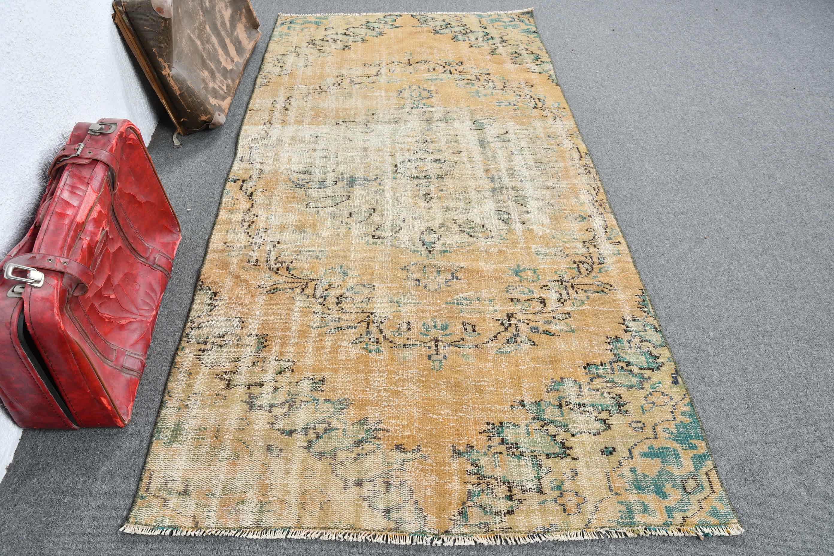 【Jessica】くすみベージュとターコイズのトルコラグNo.709 TurkishRugOriental - Etsy 日本