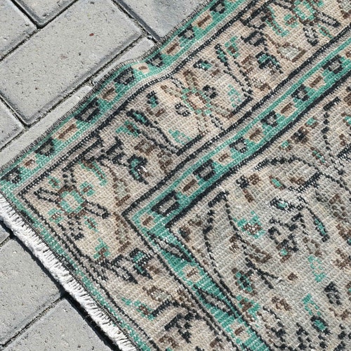 Vintage Rug, Area Rug, Turkish Rug, Antique Rug, 60x93 inches Beige shops Rug, Office Rug, Bedroom Rugs, Handmade Indoor Rug, 484