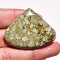 Rhyolite Gemstone, Natural Rhyolite Cabochon, Rhyolite Cabochon For Jewelry Making Loose Gemstone. 43x33x7 MM. 73.65 Cts