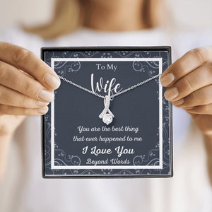 Anniversary gift for wife, Valentines gift for her, valentines day gift for wife, Wife Jewelry, Wife Necklace, Necklace for wife