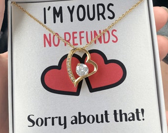 Valentines gift for her, valentines day gift for wife, Wife Jewelry, Wife Necklace, Necklace for wife, Funny Valentine for wife