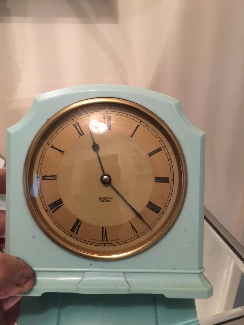 Smiths Mains Electric Vintage 1940s/50s Mantel Clock Etsy UK