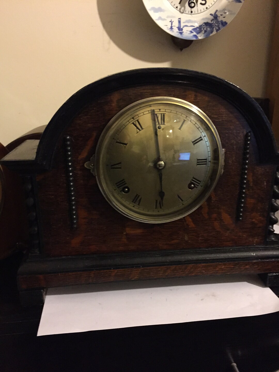 Early American Edwardian Non Chiming Mantel Clock by the Gilbert