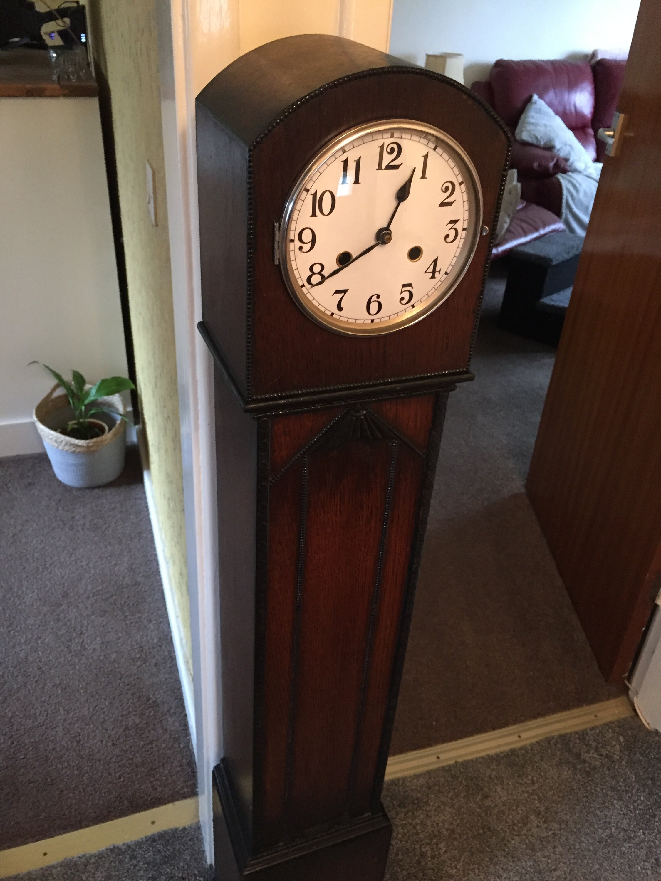Early 1900s Chiming Grandmother Clock Etsy UK
