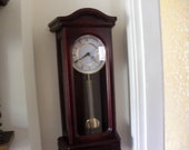 vintage 1970s 80s wall clock converted to quartz battery westminster chime