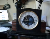 clockwork westminster chime mantle clock early 1900s ,