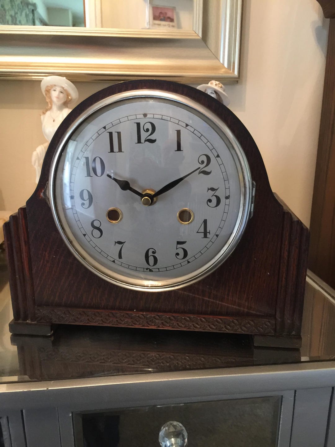 Vintage 1930s /40s Art Deco Clock Converted to Quartz Non Chime ...
