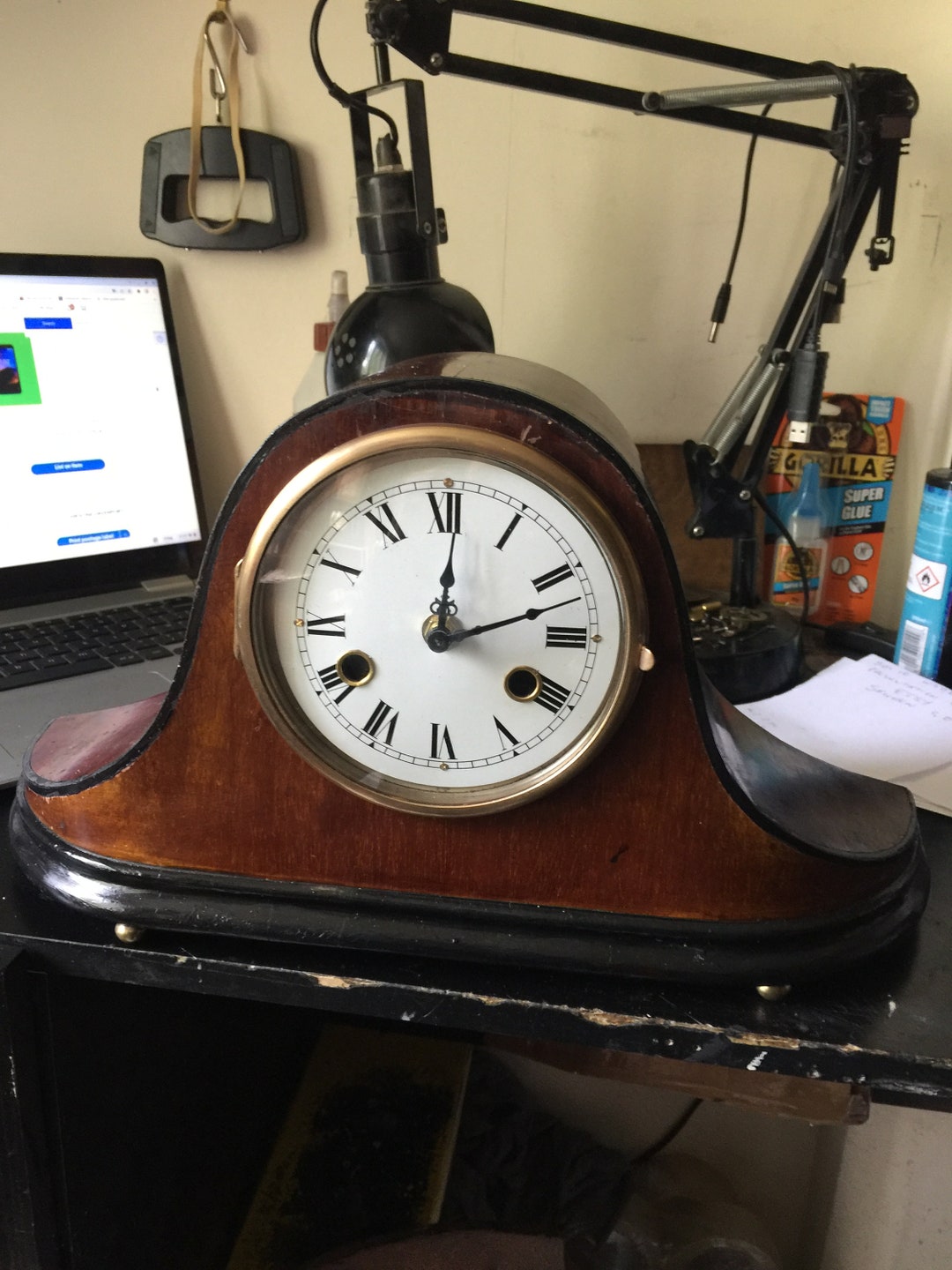 Early 1900s Napoleon Hat Type Clock Converted to Quartz - Etsy