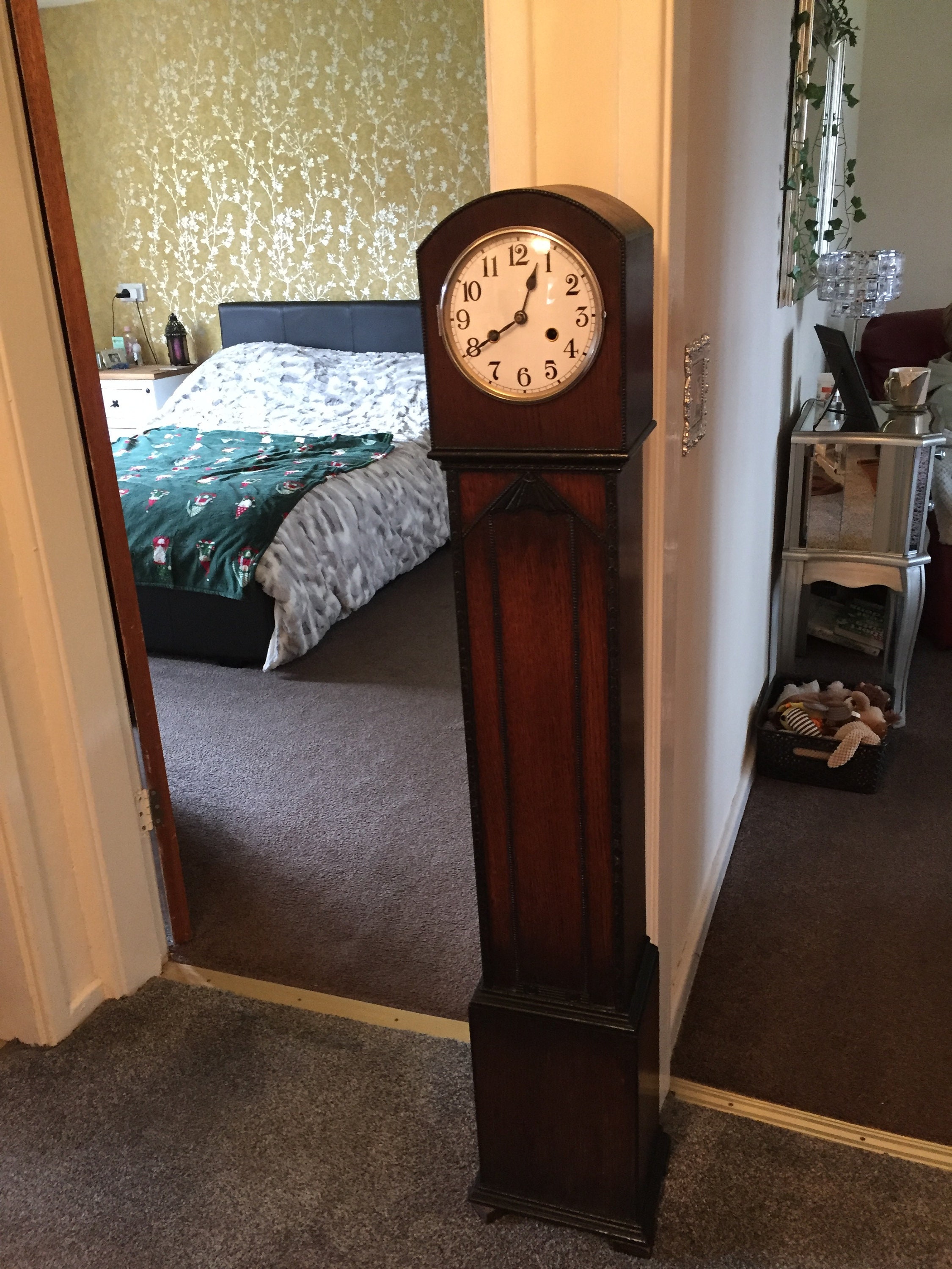 Early 1900s Chiming Grandmother Clock Etsy UK