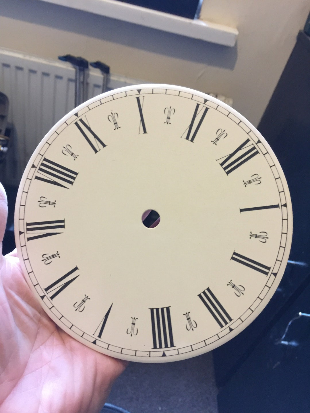 Job Lot of 3 Ceramic Tile Clock Dials and 8 Self Adhesive Clock Dials