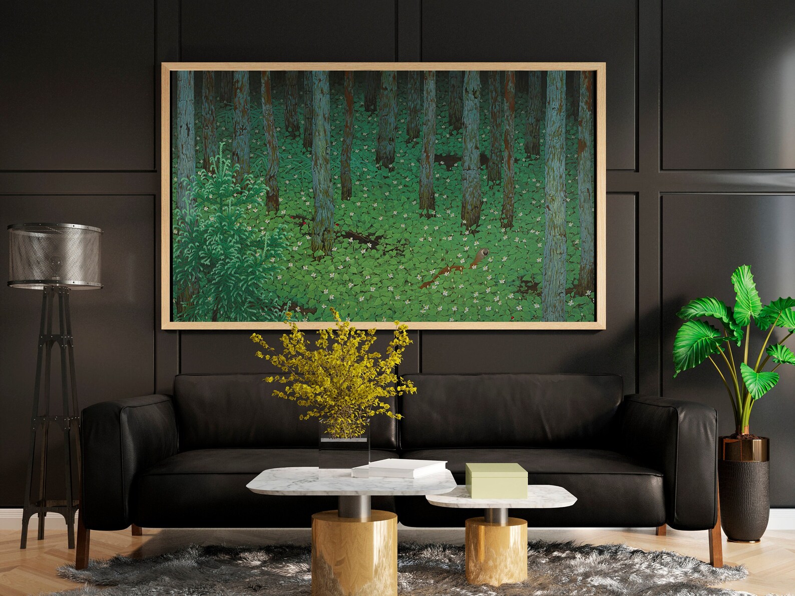 Katayama Bokuyo Mori forest 1928 Canvas Wall Art Print Etsy
