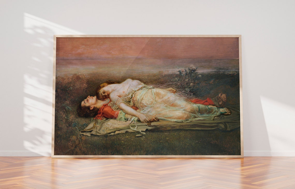 Rogelio De Egusquiza Tristan and Iseult. Art Reproduction Etsy