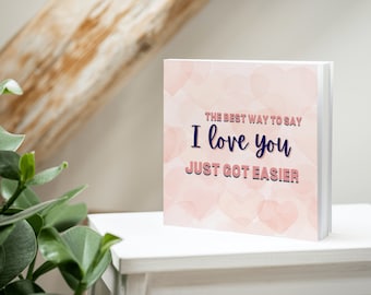 A Thoughtful Gift for Boyfriend or Partner. Create a Personalized Valentines Book or Individual Love Notes