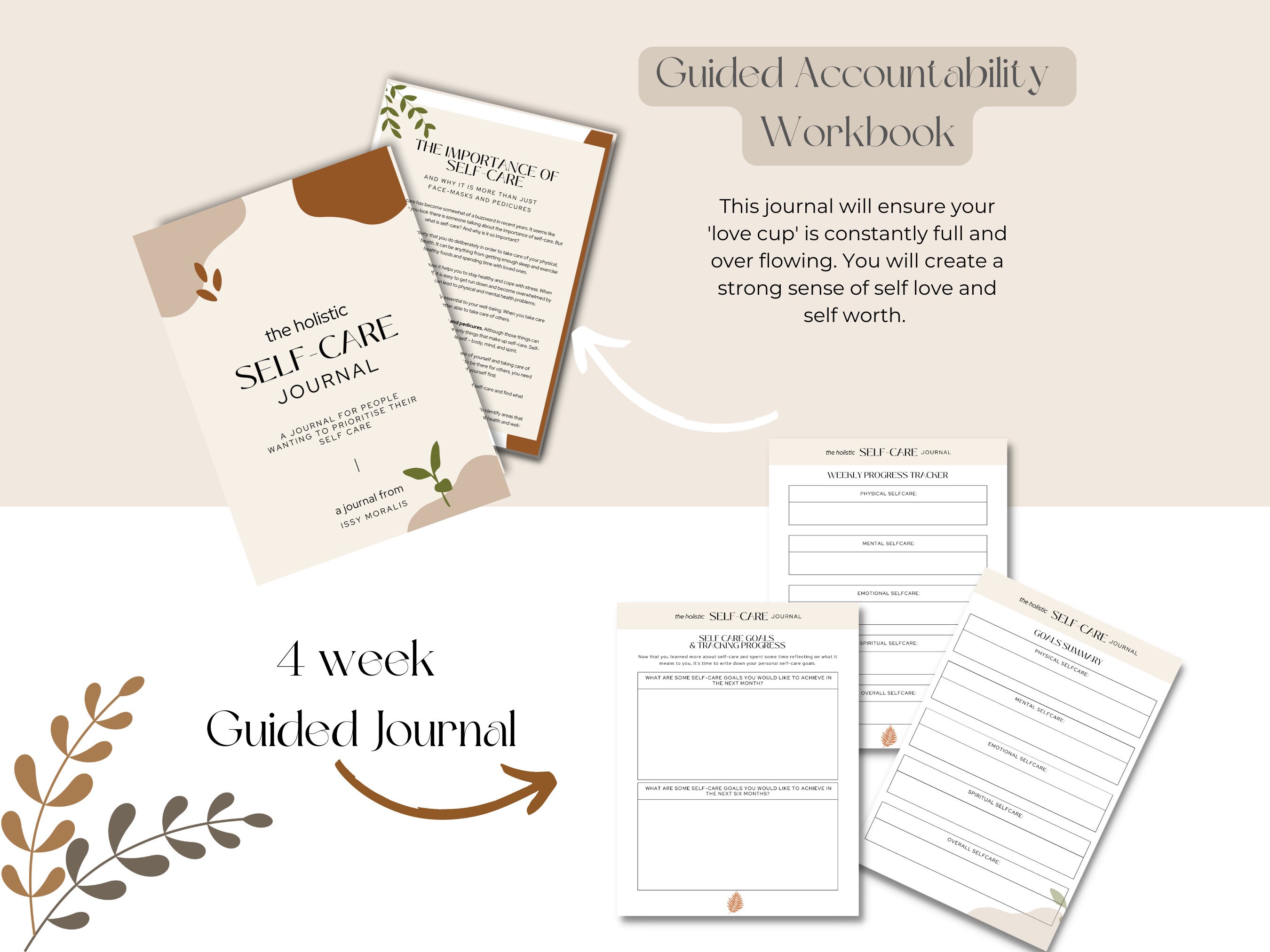 Self Care Planner Workbook | Self Love Journal Printable | Spiritual ...