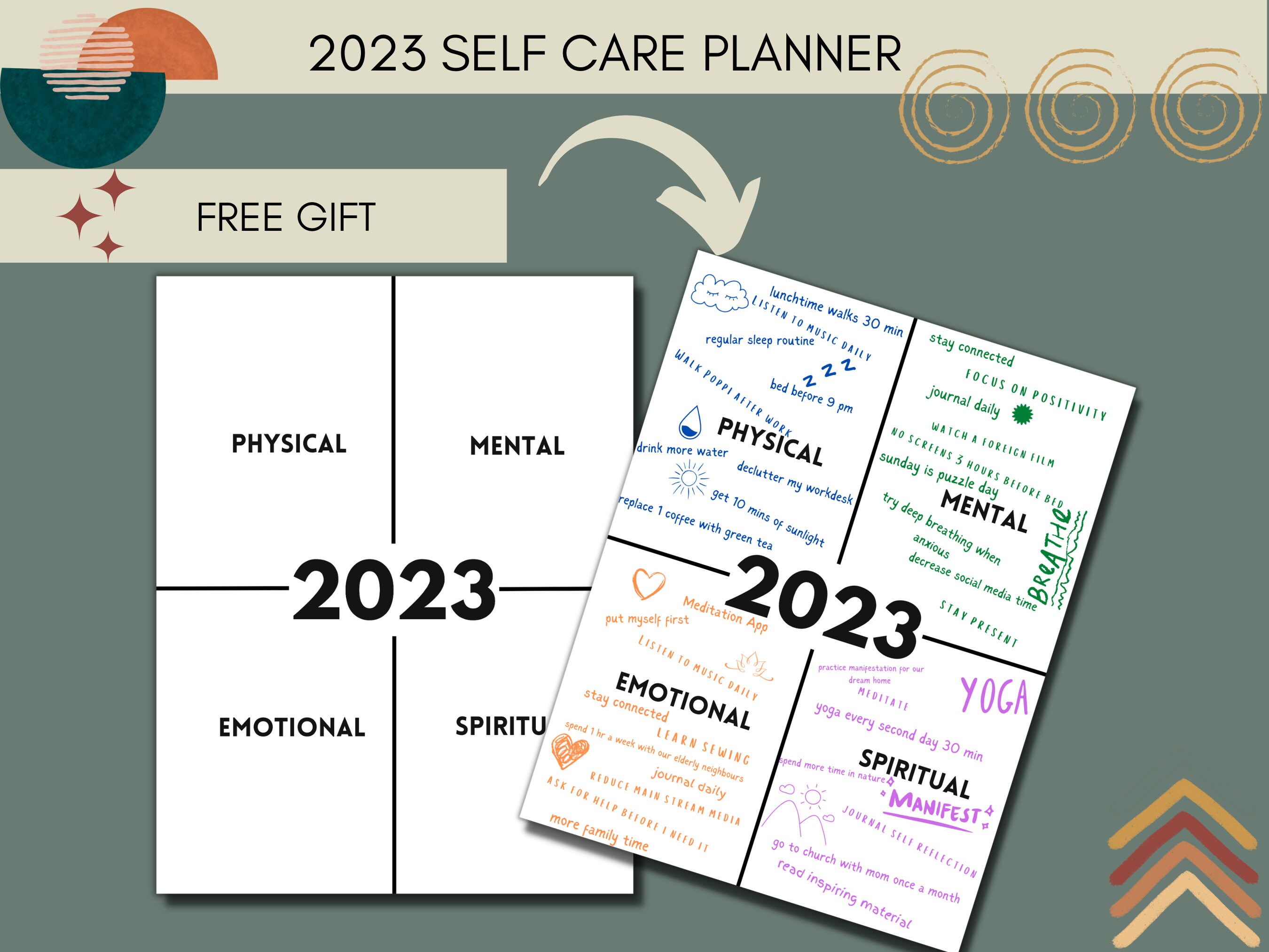 Self Care Planner Workbook | Self Love Journal Printable | Spiritual ...