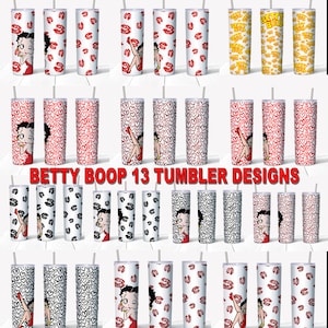 Betty Boop Skinny Tumbler Wrap, Betty Boop Tumbler Wrap ,Betty Boop De –  Tumblerluxury